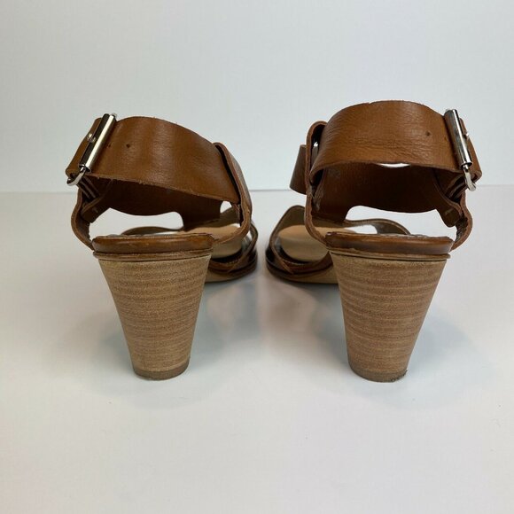 AGL Attilio Giusti Leombruni Heels Sandals 5.5‎ Brown Copper Patent Leather 35.5 - Picture 4 of 11